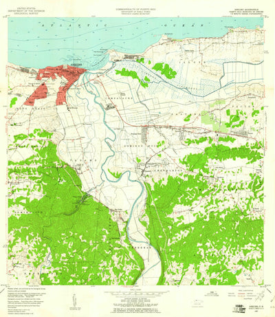 United States Geological Survey Arecibo, PR (1957, 20000-Scale) digital map