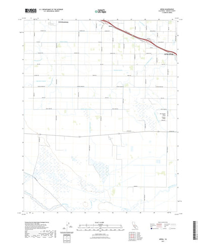 United States Geological Survey Arena, CA (2021, 24000-Scale) digital map