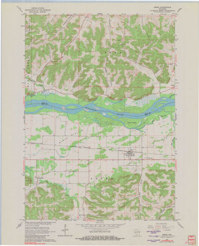 United States Geological Survey Arena, WI (1962, 24000-Scale) digital map
