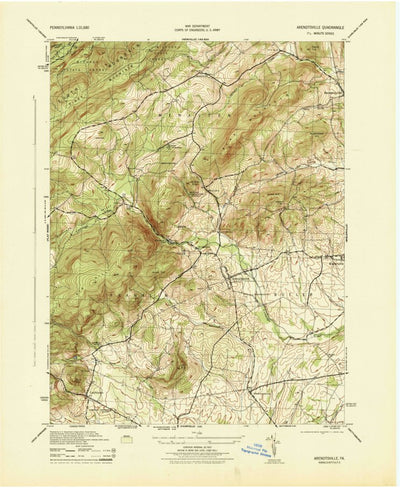 United States Geological Survey Arendtsville, PA (1944, 31680-Scale) digital map