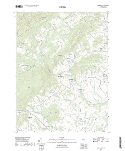 United States Geological Survey Arendtsville, PA (2023, 24000-Scale) digital map