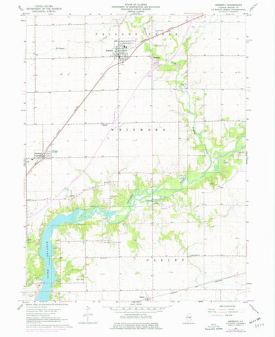 United States Geological Survey Argenta, IL (1967, 24000-Scale) digital map