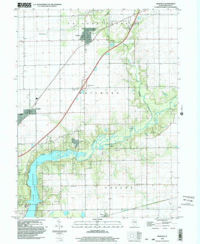 United States Geological Survey Argenta, IL (1998, 24000-Scale) digital map