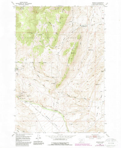 United States Geological Survey Argenta, MT (1952, 24000-Scale) digital map