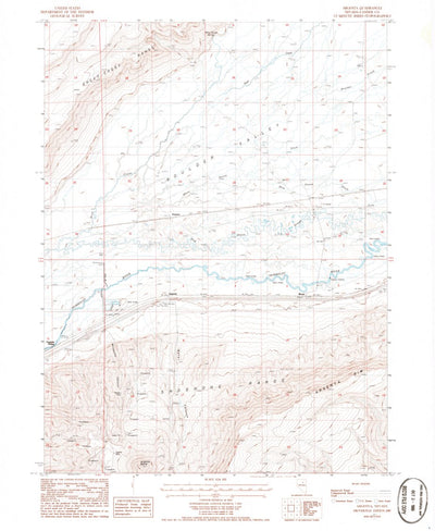 United States Geological Survey Argenta, NV (1985, 24000-Scale) digital map