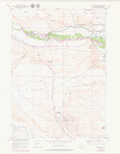 United States Geological Survey Argo Butte, WY (1951, 24000-Scale) digital map