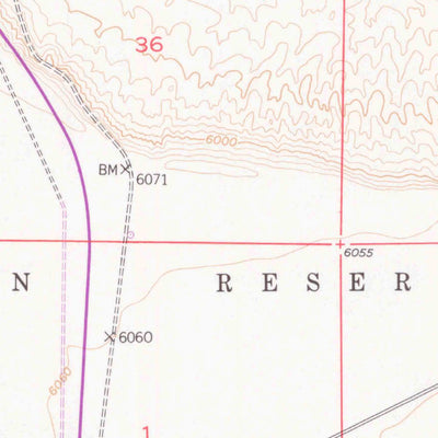 United States Geological Survey Argo Butte, WY (1951, 24000-Scale) digital map