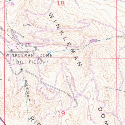 United States Geological Survey Argo Butte, WY (1951, 24000-Scale) digital map