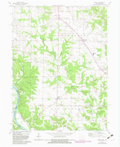 United States Geological Survey Argyle, IA-MO (1968, 24000-Scale) digital map