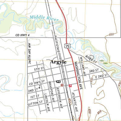 United States Geological Survey Argyle, MN (2022, 24000-Scale) digital map