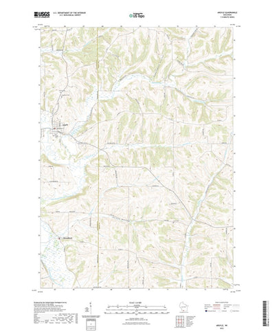 United States Geological Survey Argyle, WI (2022, 24000-Scale) digital map