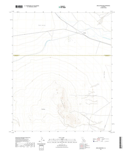 United States Geological Survey Arica Mountains, CA (2021, 24000-Scale) digital map