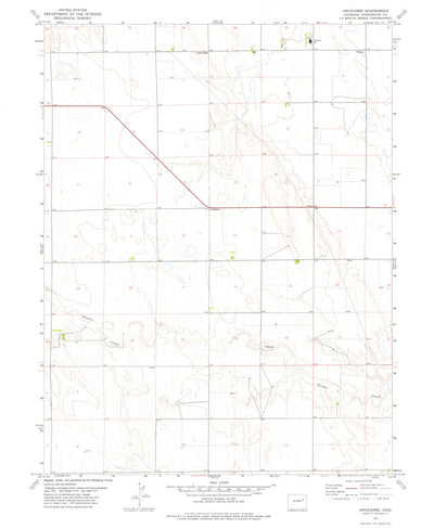 United States Geological Survey Arickaree, CO (1977, 24000-Scale) digital map