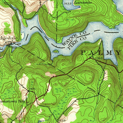 United States Geological Survey Ariel, PA (1928, 62500-Scale) digital map