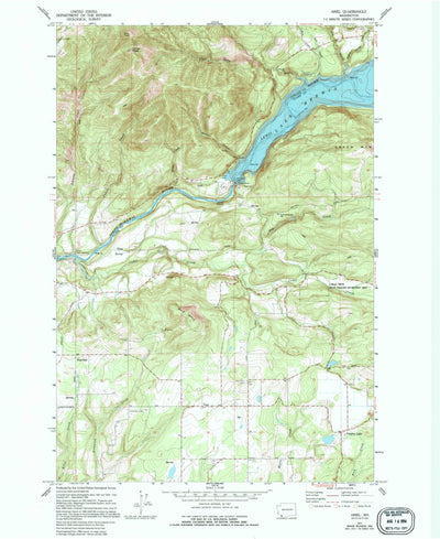 United States Geological Survey Ariel, WA (1971, 24000-Scale) digital map
