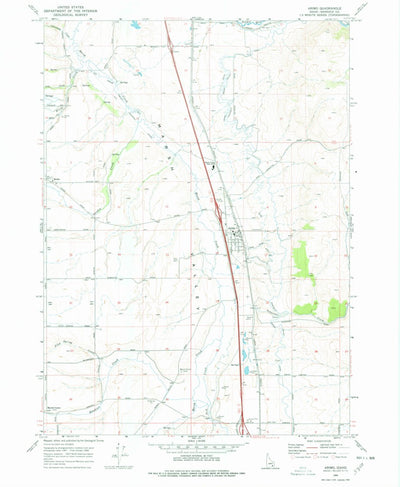 United States Geological Survey Arimo, ID (1968, 24000-Scale) digital map