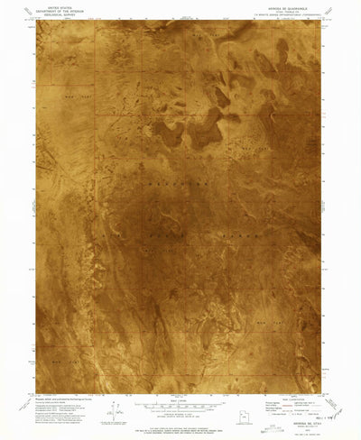 United States Geological Survey Arinosa SE, UT (1973, 24000-Scale) digital map