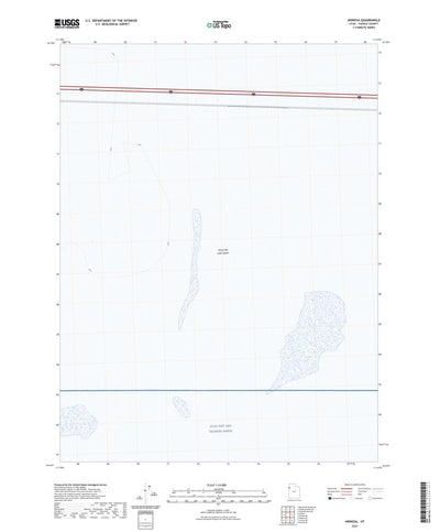 United States Geological Survey Arinosa, UT (2023, 24000-Scale) digital map