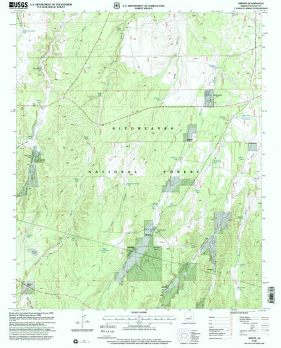 United States Geological Survey Aripine, AZ (1998, 24000-Scale) digital map