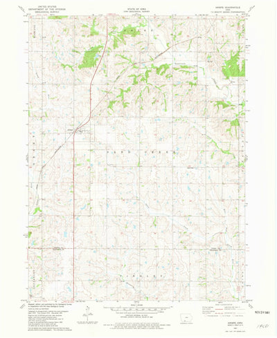 United States Geological Survey Arispe, IA (1981, 24000-Scale) digital map