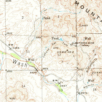 United States Geological Survey Arivaca, AZ (1941, 62500-Scale) digital map