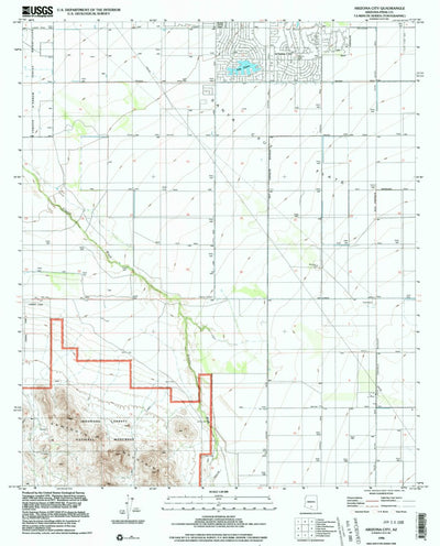 United States Geological Survey Arizona City, AZ (1996, 24000-Scale) digital map