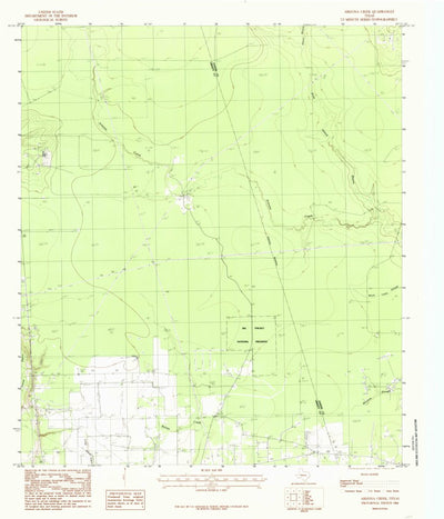 United States Geological Survey Arizona Creek, TX (1984, 24000-Scale) digital map