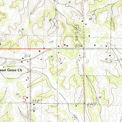 United States Geological Survey Arkabutla East, MS (1983, 24000-Scale) digital map