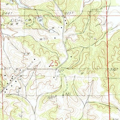 United States Geological Survey Arkabutla East, MS (1983, 24000-Scale) digital map
