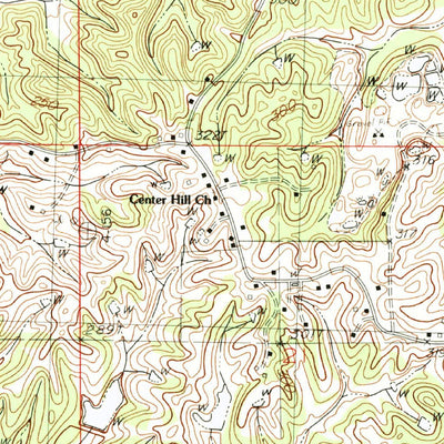 United States Geological Survey Arkabutla West, MS (1983, 24000-Scale) digital map