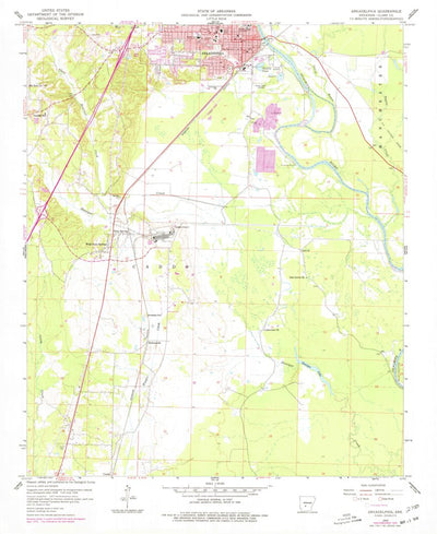 United States Geological Survey Arkadelphia, AR (1959, 24000-Scale) digital map