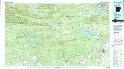 United States Geological Survey Arkadelphia, AR (1986, 100000-Scale) digital map