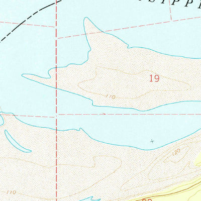 United States Geological Survey Arkansas City, AR-MS (1972, 24000-Scale) digital map