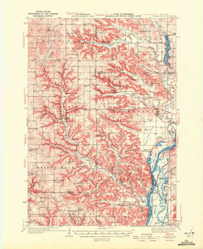 United States Geological Survey Arkansaw, WI (1941, 62500-Scale) digital map
