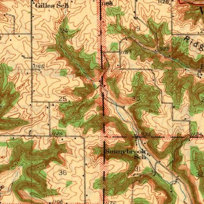 United States Geological Survey Arkansaw, WI (1942, 62500-Scale) digital map