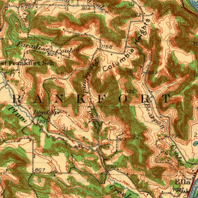 United States Geological Survey Arkansaw, WI (1942, 62500-Scale) digital map
