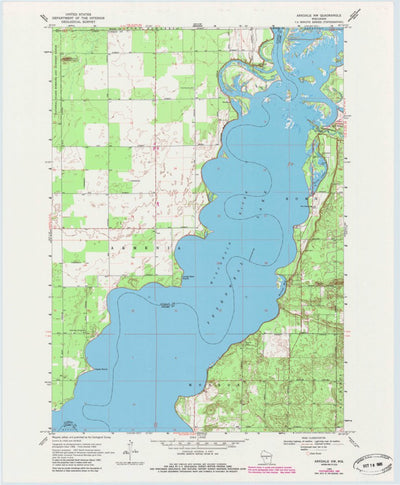 United States Geological Survey Arkdale NW, WI (1969, 24000-Scale) digital map