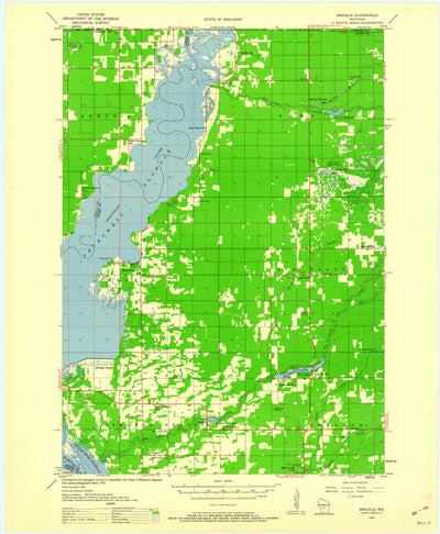 United States Geological Survey Arkdale, WI (1958, 48000-Scale) digital map