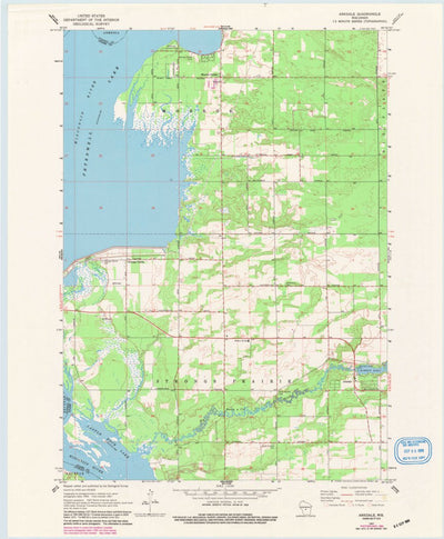 United States Geological Survey Arkdale, WI (1967, 24000-Scale) digital map