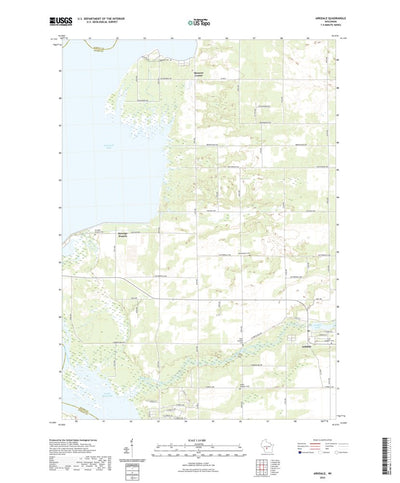 United States Geological Survey Arkdale, WI (2022, 24000-Scale) digital map