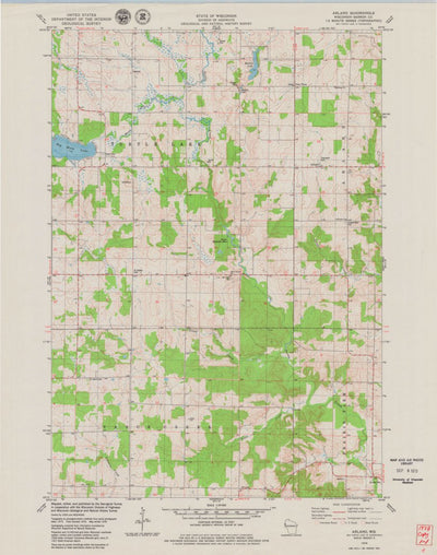 United States Geological Survey Arland, WI (1978, 24000-Scale) digital map