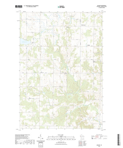 United States Geological Survey Arland, WI (2022, 24000-Scale) digital map