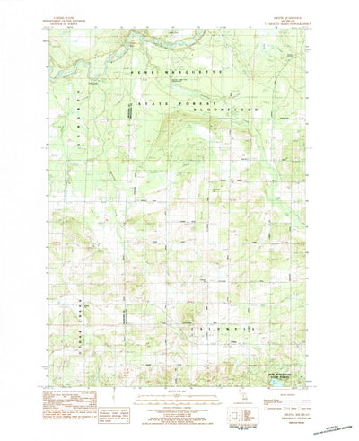 United States Geological Survey Arlene, MI (1983, 24000-Scale) digital map