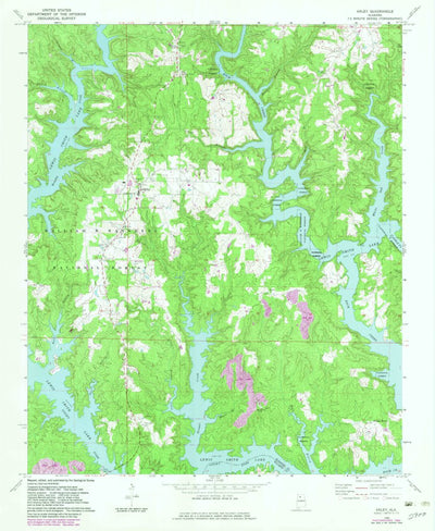 United States Geological Survey Arley, AL (1969, 24000-Scale) digital map