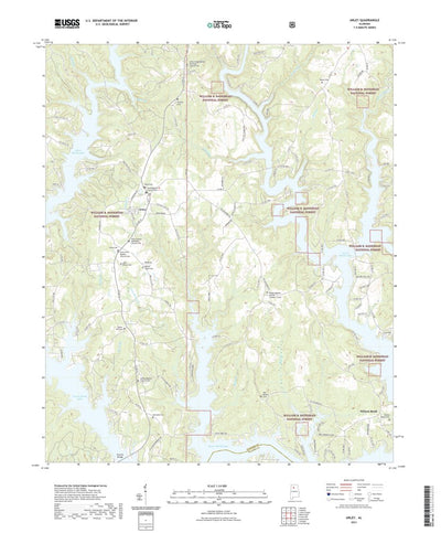 United States Geological Survey Arley, AL (2021, 24000-Scale) digital map