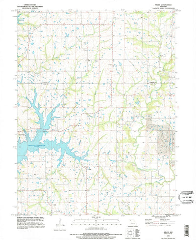 United States Geological Survey Arley, MO (1990, 24000-Scale) digital map