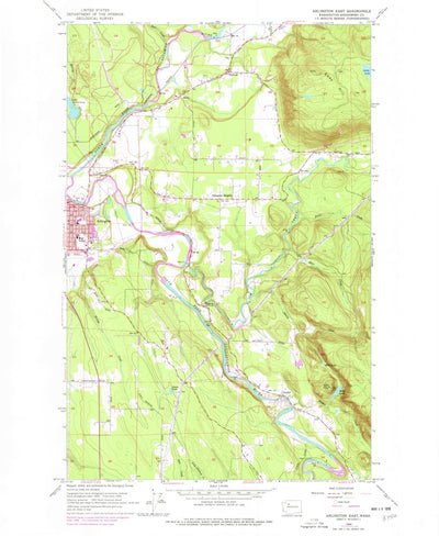 United States Geological Survey Arlington East, WA (1956, 24000-Scale) digital map