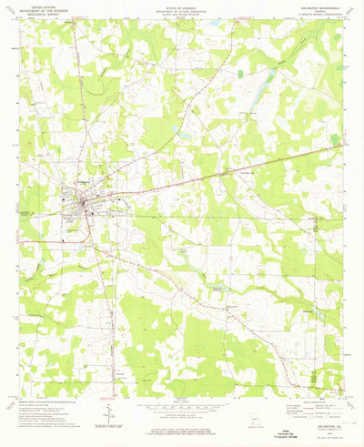 United States Geological Survey Arlington, GA (1974, 24000-Scale) digital map