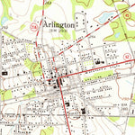 United States Geological Survey Arlington, GA (1974, 24000-Scale) digital map