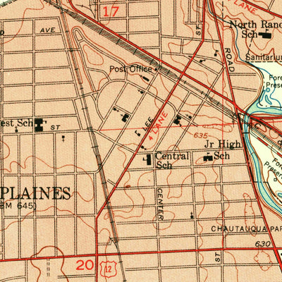 United States Geological Survey Arlington Heights, IL (1953, 24000-Scale) digital map